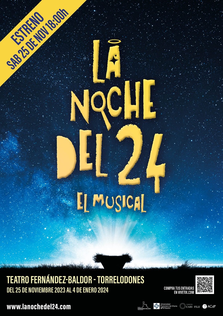 Cartel promocional de La noche del 24, El Musical