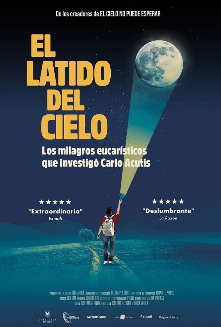 Cartel promocional del documental El latido del Cielo, de José María Zavala