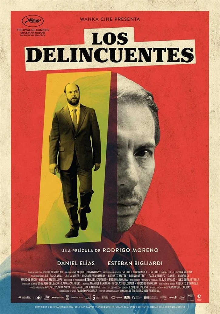 Cartel promocional del filme argentino Los delincuentes