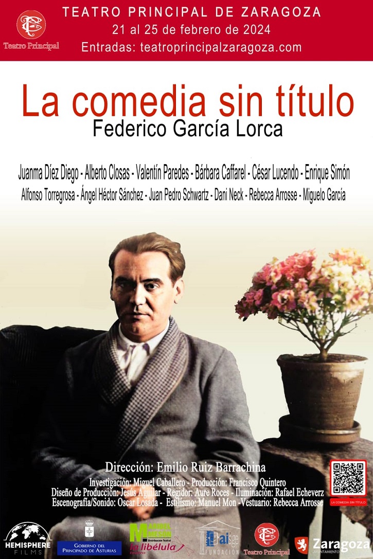 Uno de los carteles promocionales de la pieza de teatro | Valentín Paredes brilla en ‘La Comedia Sin Título’, ahora en Zaragoza 