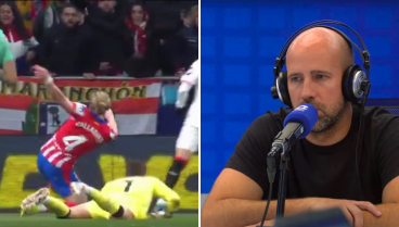 Gonzalo Miró da voz a la indignación de los atléticos por el penalti no pitado a Gallagher: "No es de tirarse"
