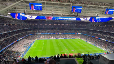 Las obras en el Santiago Bernabéu para el partido de la NFL y la insonorización