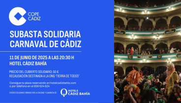 COPE presenta la I Cena Subasta solidaria del Carnaval