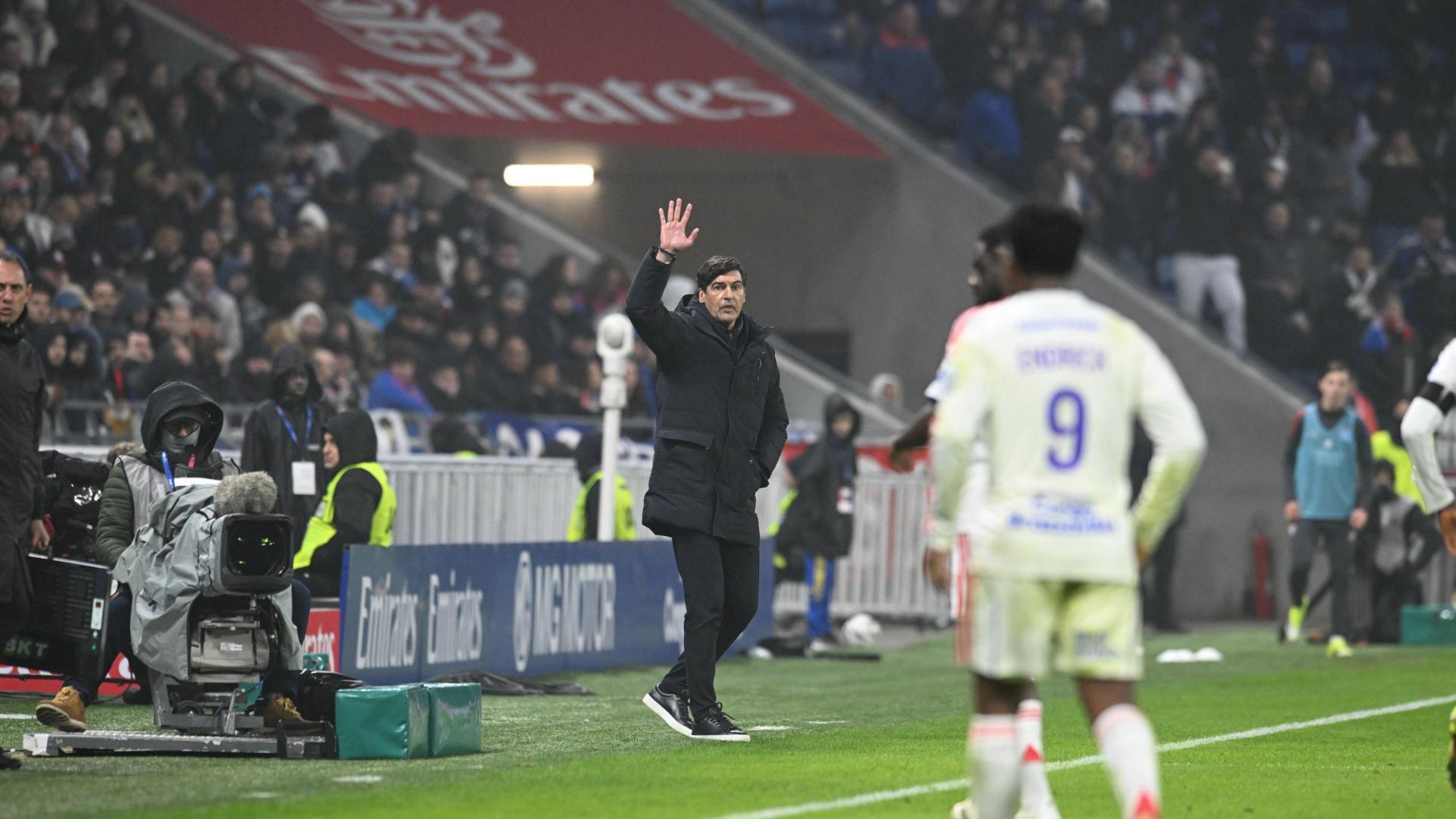 Paulo Fonseca, entrenador del Olympique de Lyon, reconoce que no está "satisfecho con el rendimiento de Endrick"