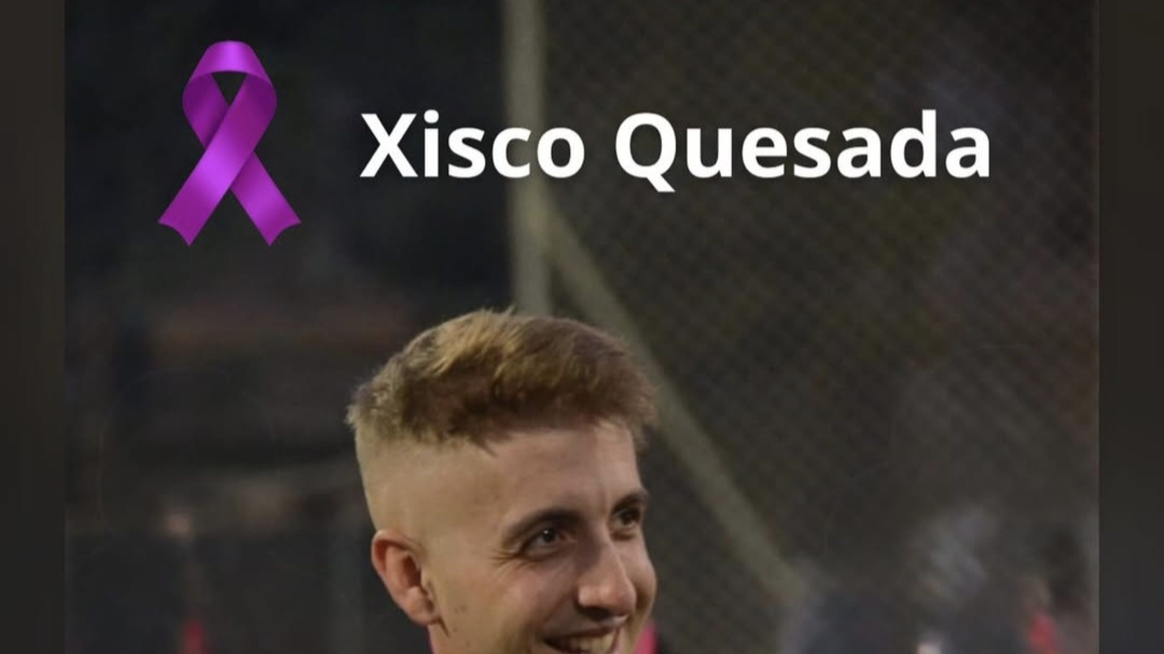 Fallece Xisco Quesada, el ex futbolista que ha convertido su enfermedad en un mensaje de vida