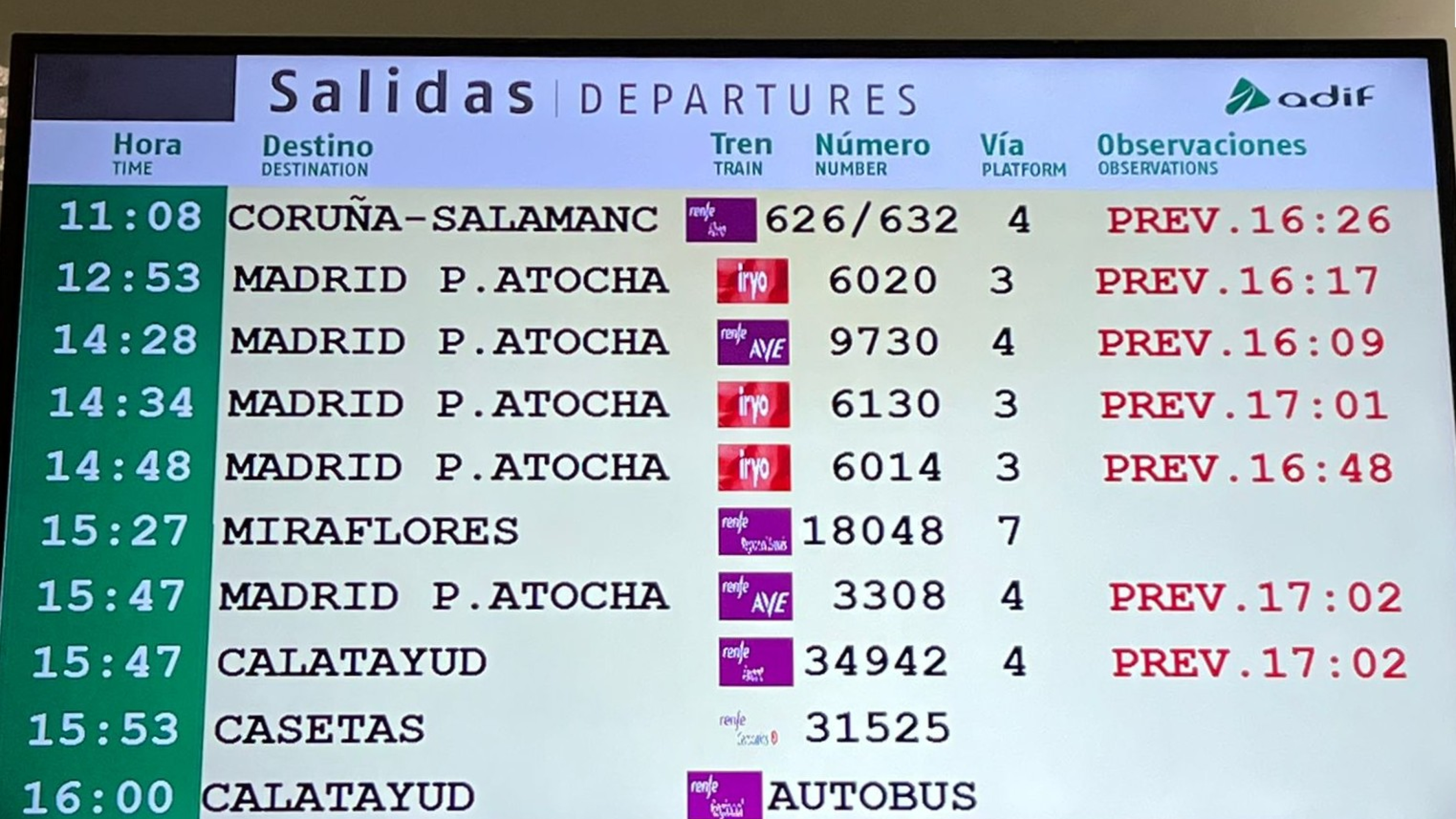 Retrasos de hasta 5 horas: el caos no cesa en la Estación Delicias de Zaragoza a pesar del fin de la huelga de trenes