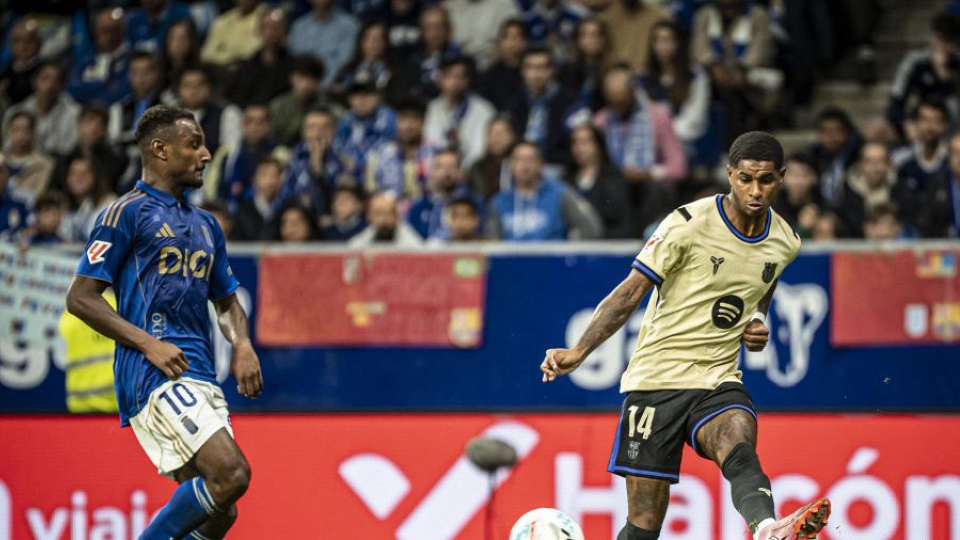 Condenado a nueve meses de prisión un aficionado por proferir insultos racistas a Rashford en un Oviedo-Barcelona