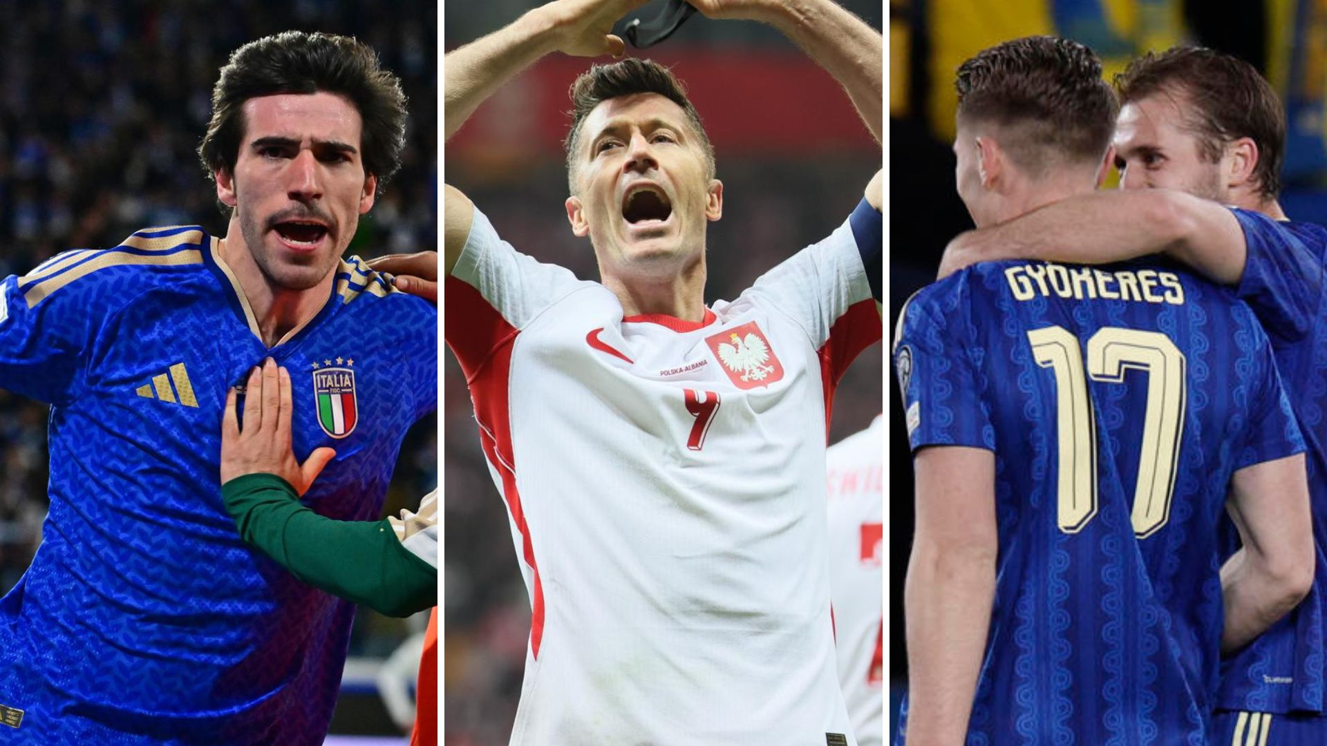 Italia, Polonia y Suecia ganan y jugarán la eliminatoria final de la repesca