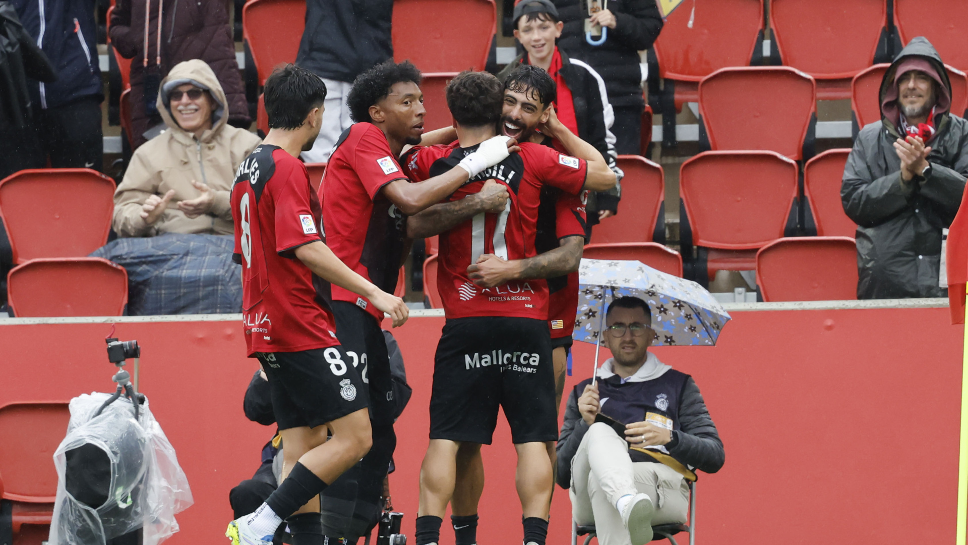 Gol de Jan Virgili (Mallorca, 3 - Rayo, 0)